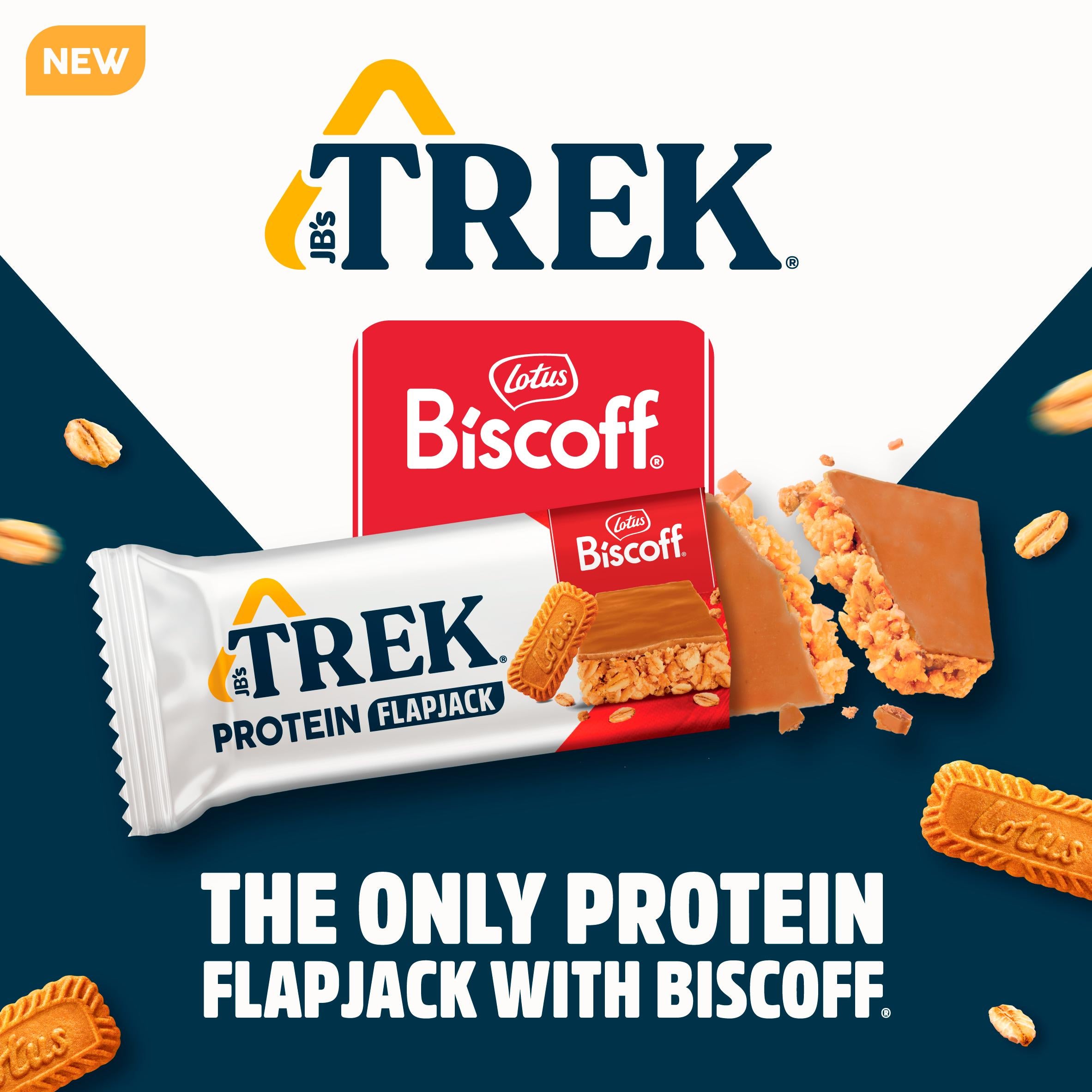 Trek Biscoff Protein Flapjack 3 x 50g (British brand)