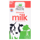Dairy Pride UHT skimmed milk 1L, imported from the UK