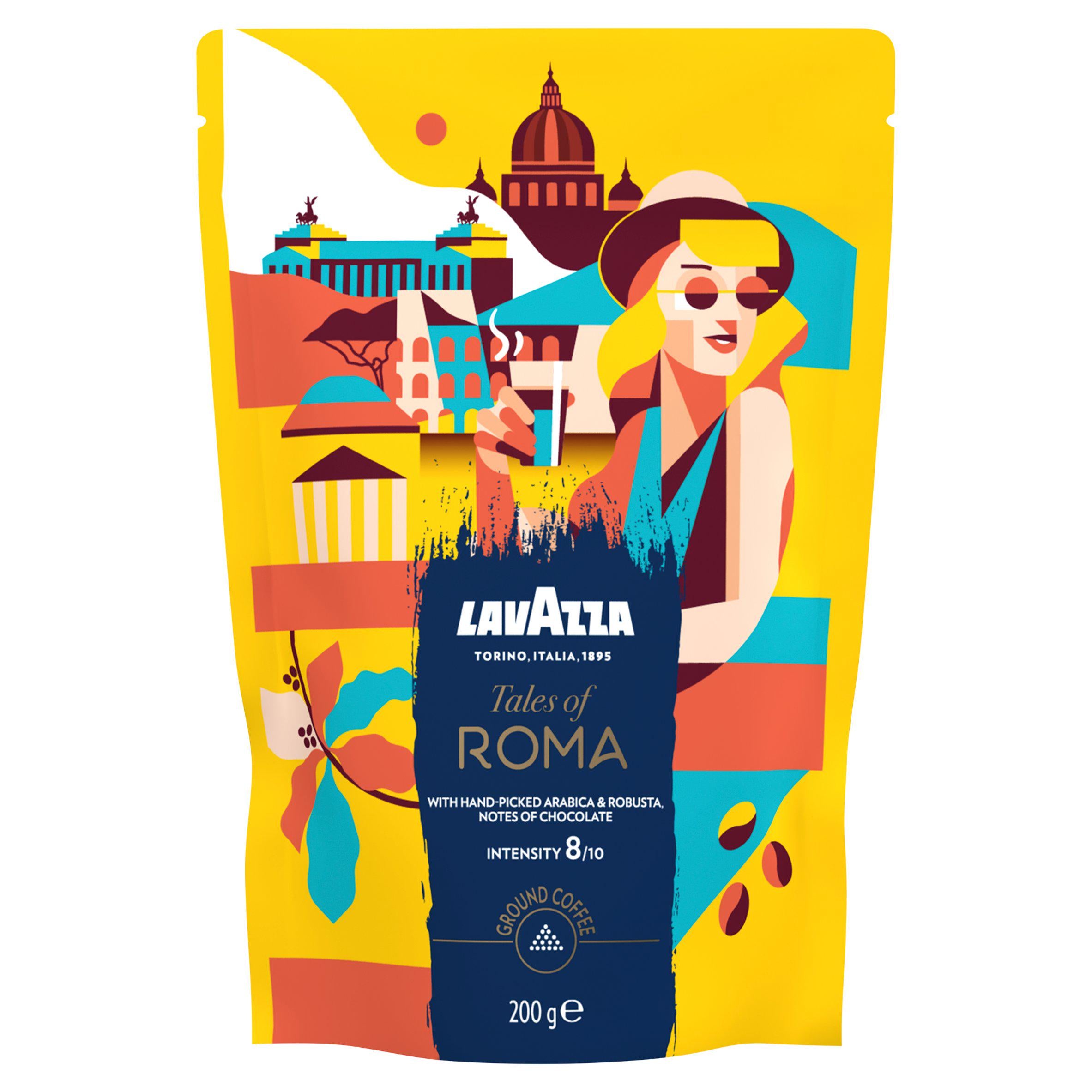 Lavazza ground coffee Tales of Roma 200g, UK version