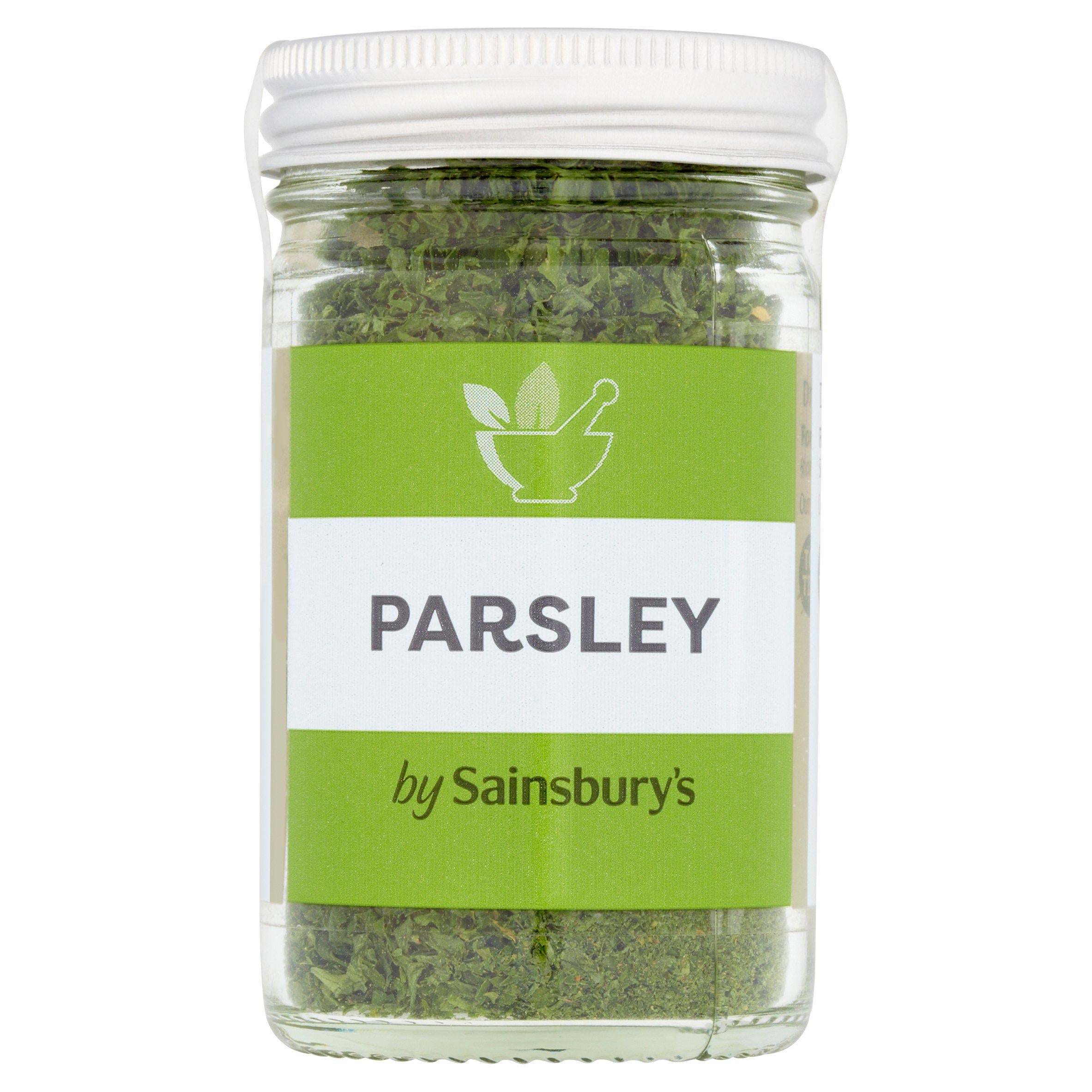 Sainsbury's dried parsley 6g, UK version