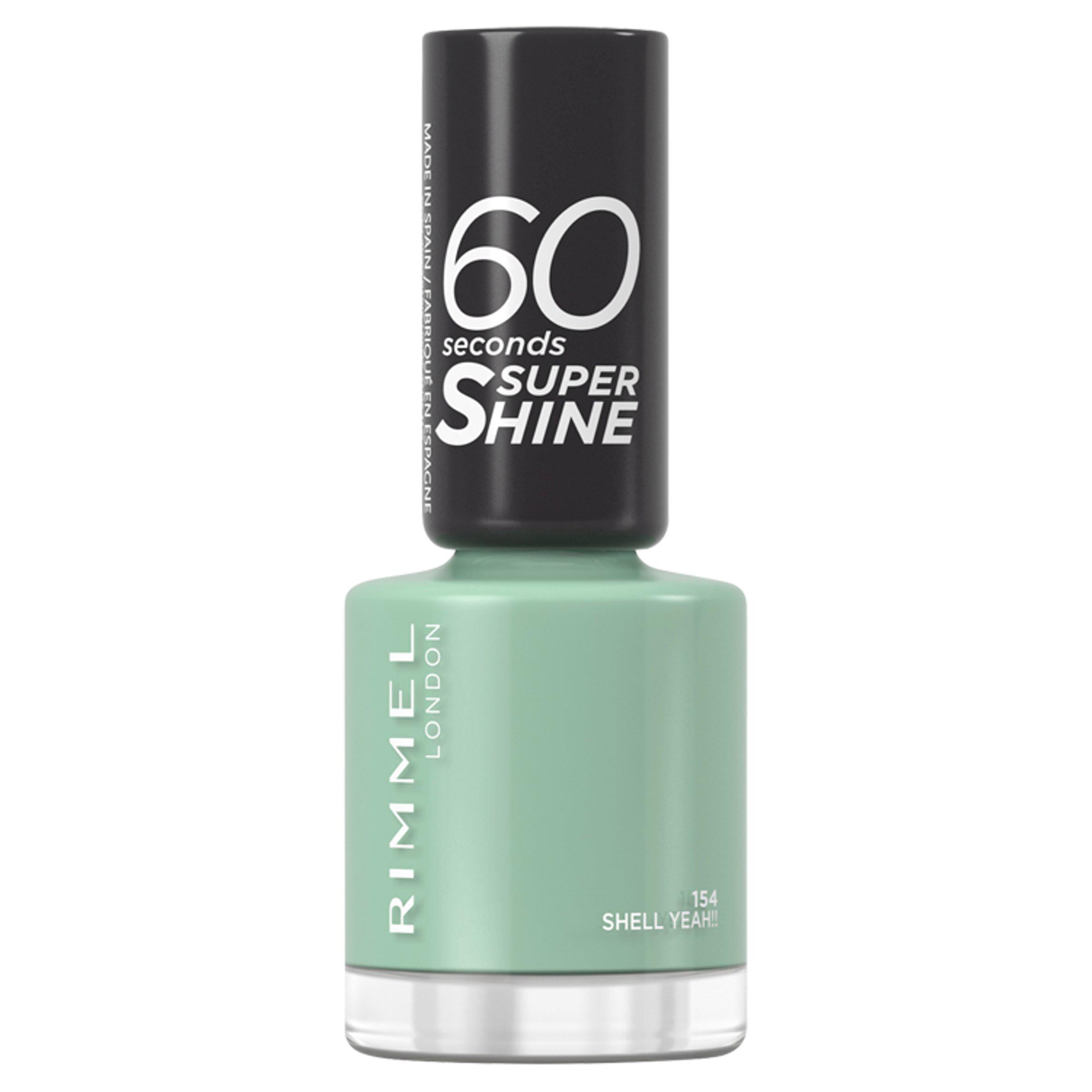 Rimmel 60 Seconds Shell Yeah nail polish 8ml, imported from the UK