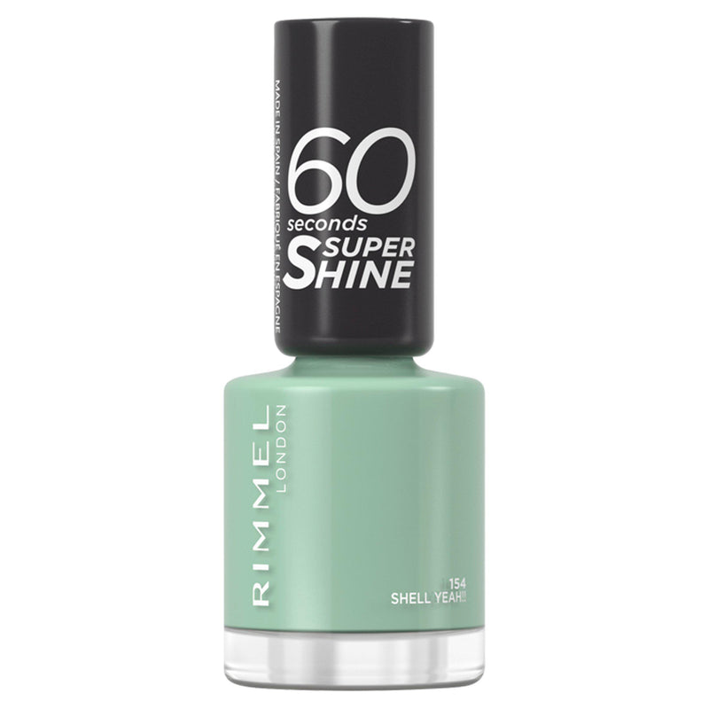 Rimmel 60 Seconds Shell Yeah nail polish 8ml, imported from the UK