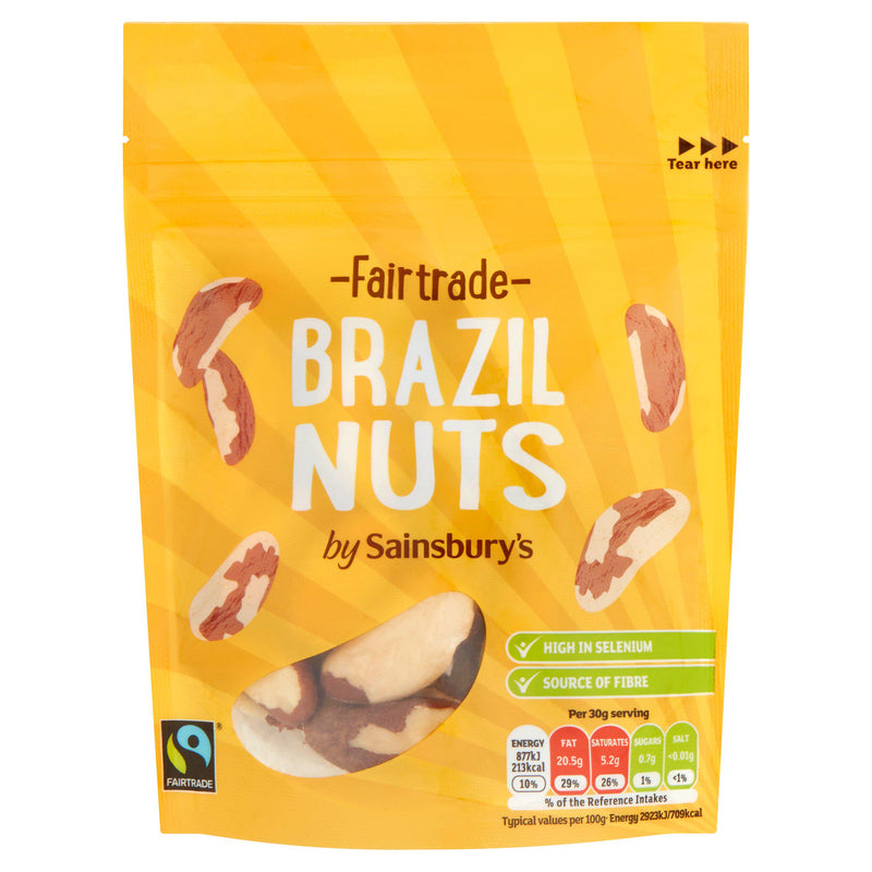 Sainsbury's Fairtrade Brazil nuts 100g - British product