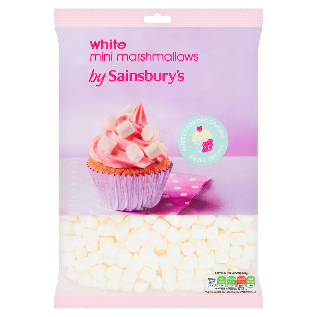 Sainsbury's white mini mallows 150g, UK version