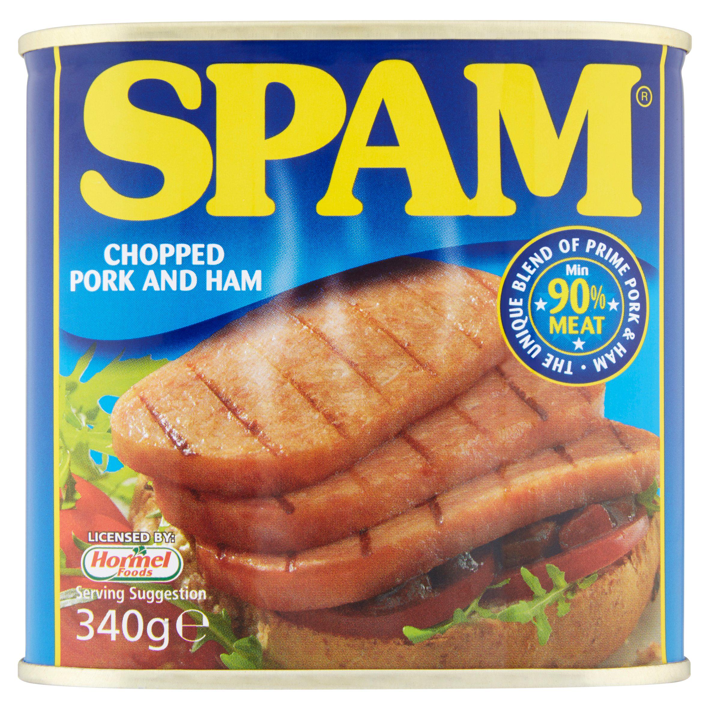 Spam canned chopped pork and ham 340g (British brand)
