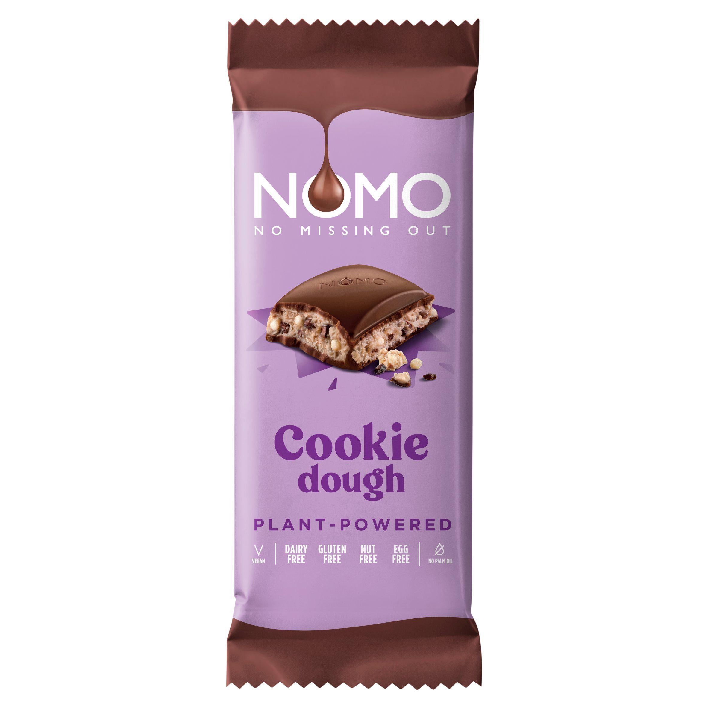 NOMO cookie dough bar 127g, imported from the UK