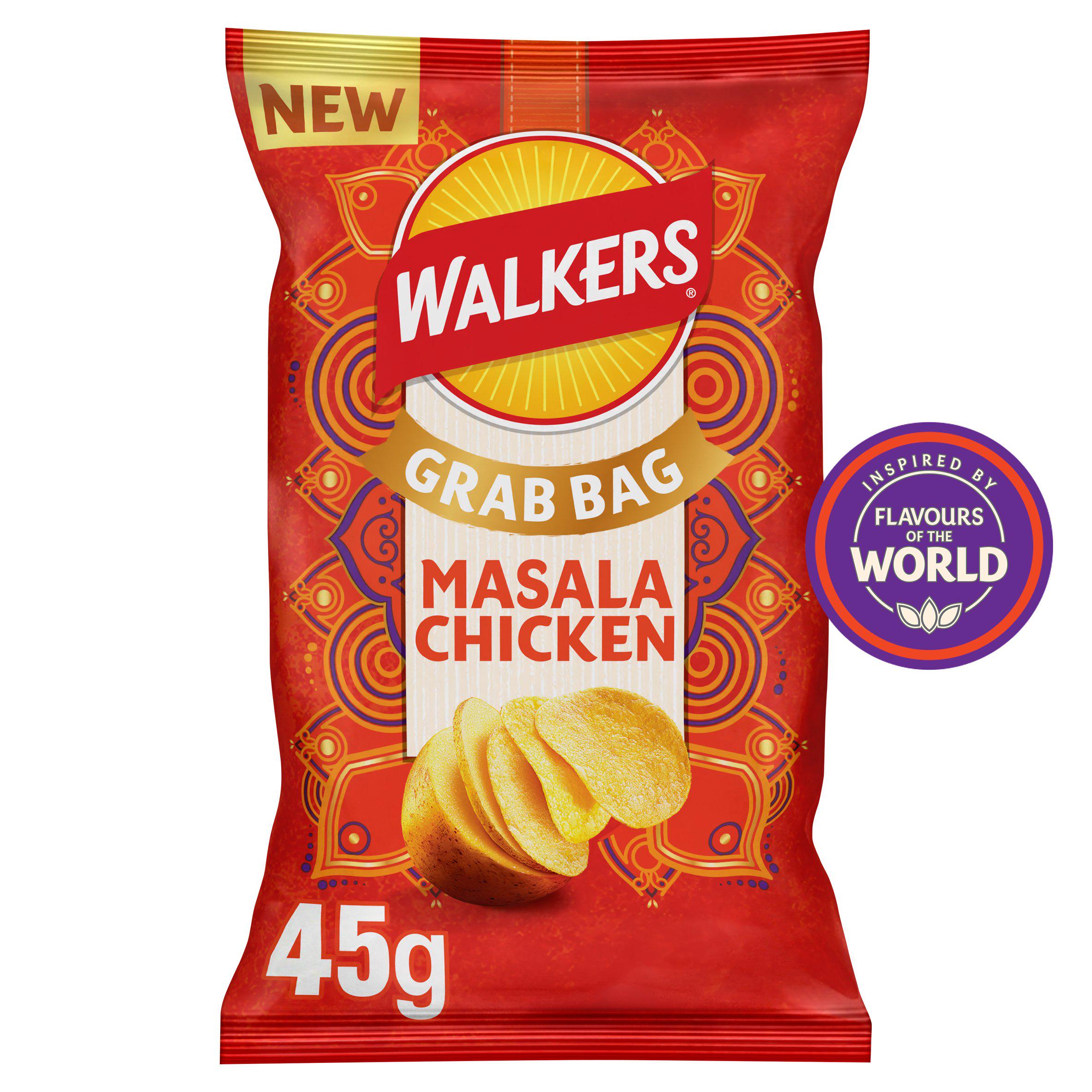 Walkers crisps Masala Chicken flavour 45g - British product