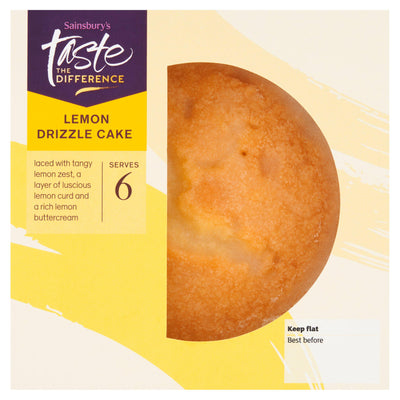 Sainsburys Sainsbury's Taste the Difference Lemon Drizzle Cake 405g- Buy online at McGrocer