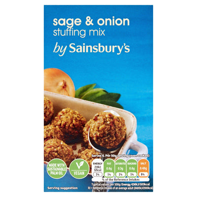 Sainsburys Sainsbury's Sage & Onion Stuffing Mix 85g- Buy online at McGrocer