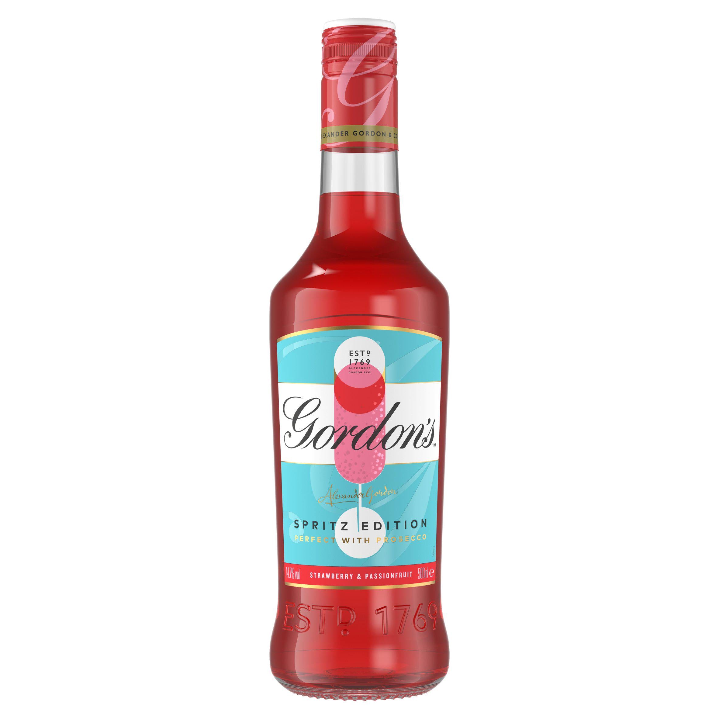 Gordon's strawberry and passion fruit gin liqueur 50cl - British product