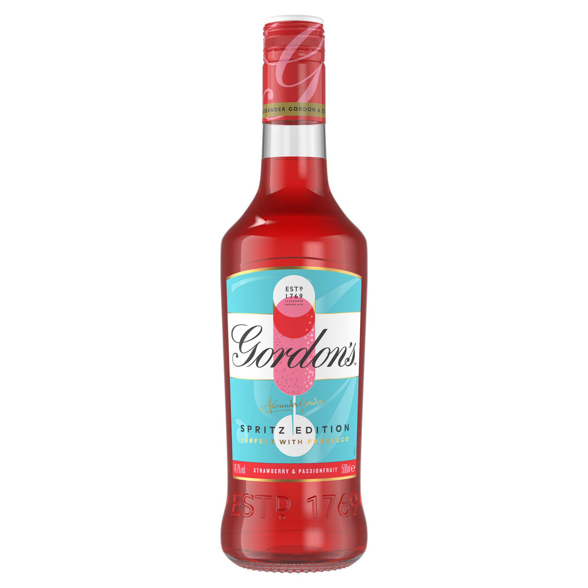 Gordon's strawberry and passion fruit gin liqueur 50cl - British product