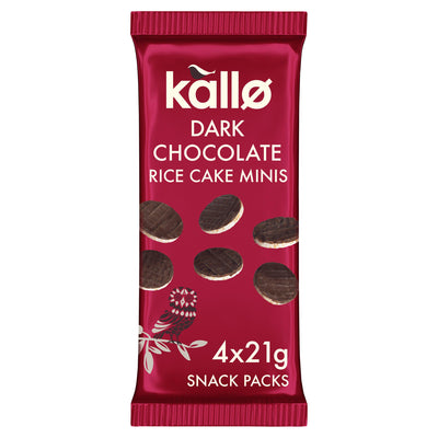 Sainsburys Kallo Dark Chocolate Rice Cake Minis 4 x 21g- Buy online at McGrocer