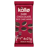 Kallo dark chocolate rice cake minis 4 x 21g, UK version