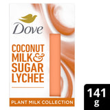 Dove Coconut Milk Sugar Lychee Cleansing Bar 141g, imported from the UK