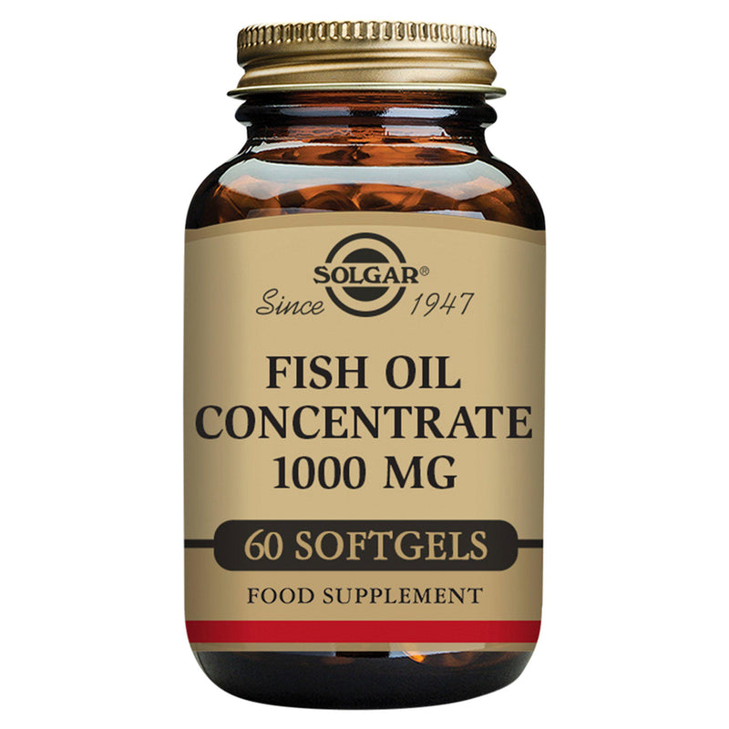 Solgar fish oil concentrate 1000mg softgels, imported from the UK
