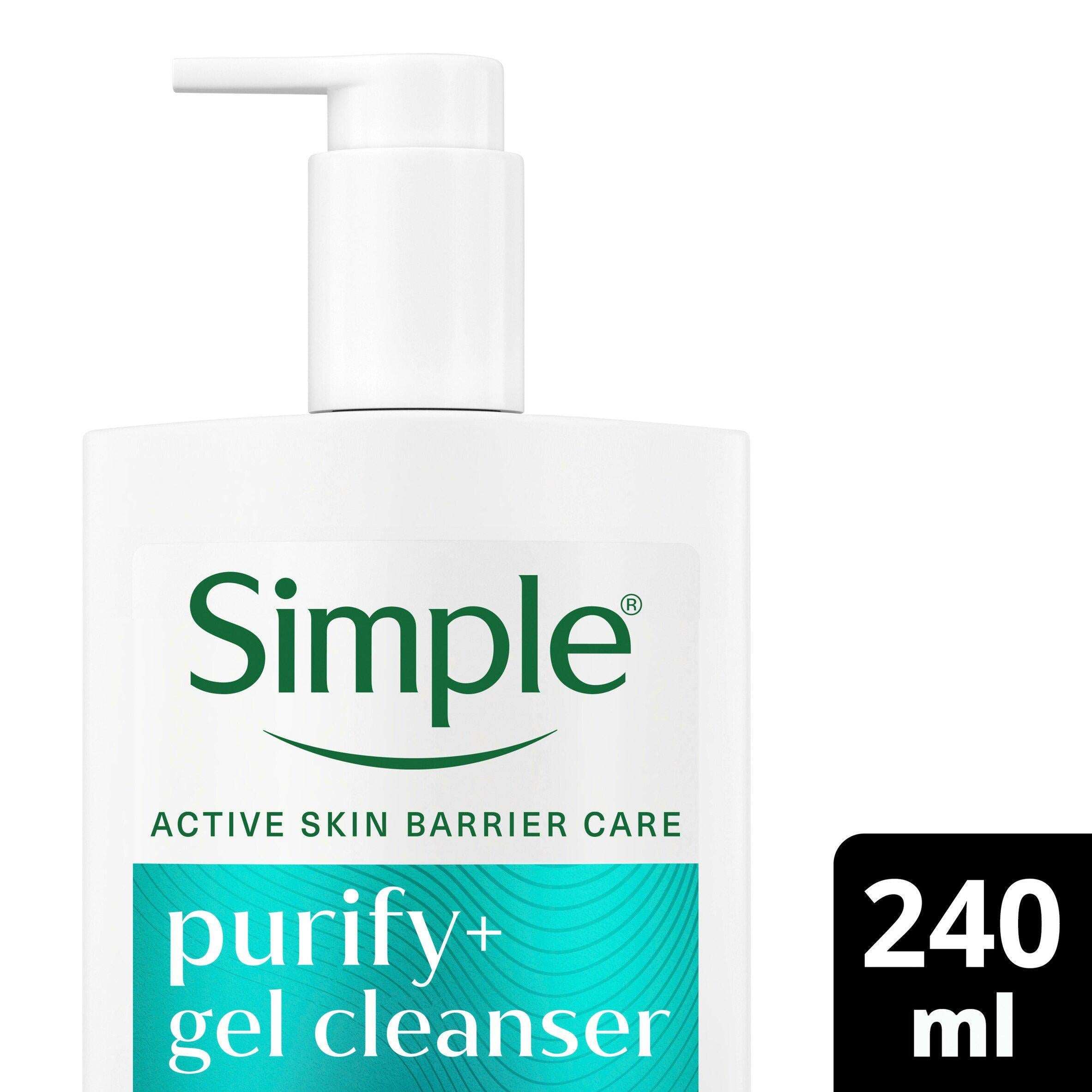 Simple Gel Facial Cleanser Purify+ 240ml (British brand)