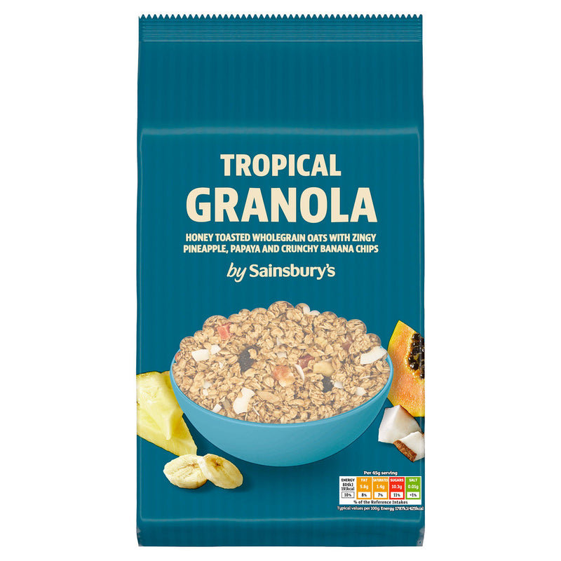 Sainsbury's tropical granola 1kg, imported from the UK