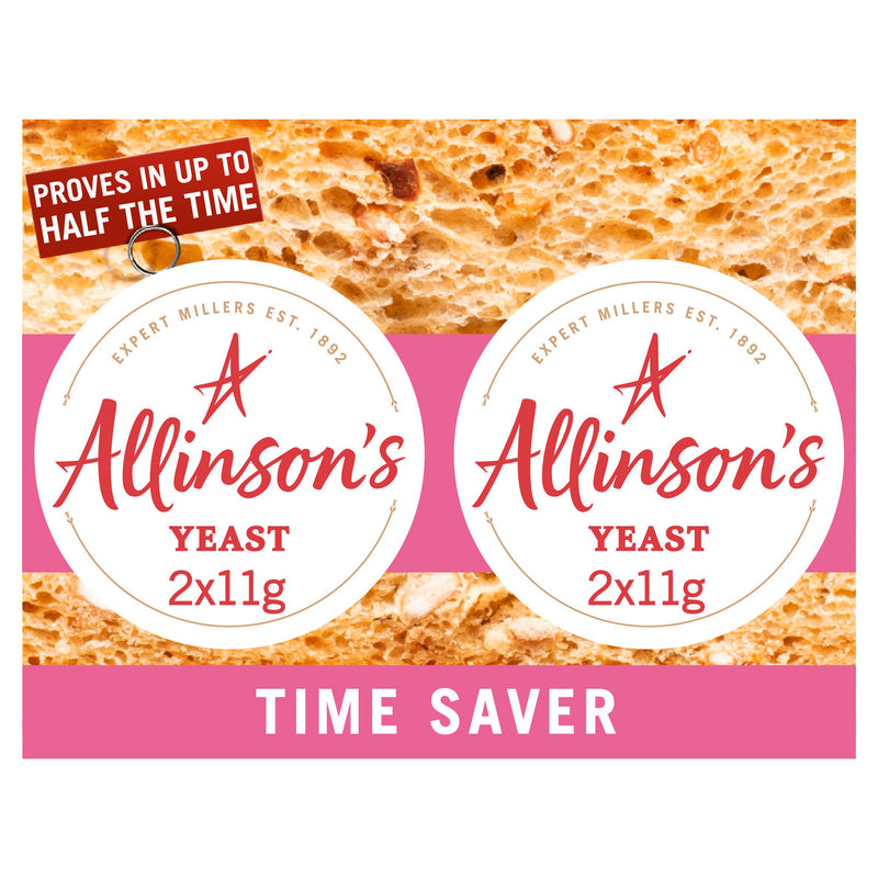 Allinson's fast action yeast 2x11g (British brand)