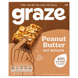 Graze peanut butter oat boost flapjack bars 4x30g - British product