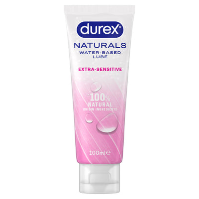 Sainsburys Durex Naturals Intimate Extra Sensitive Water Base Lubricant 100ml- Buy online at McGrocer