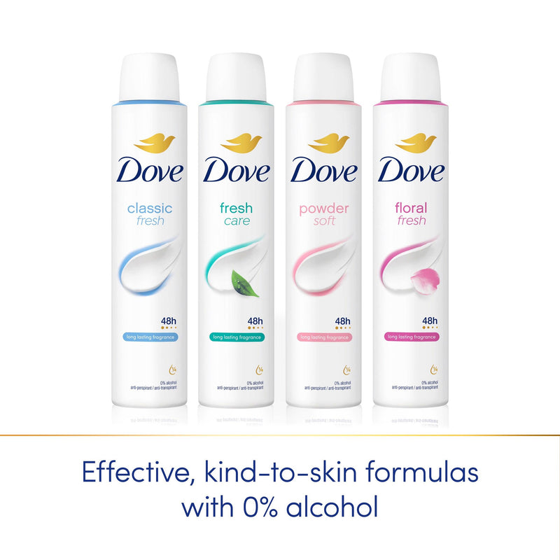 Dove Women's antiperspirant deodorant spray 200ml, imported from the UK