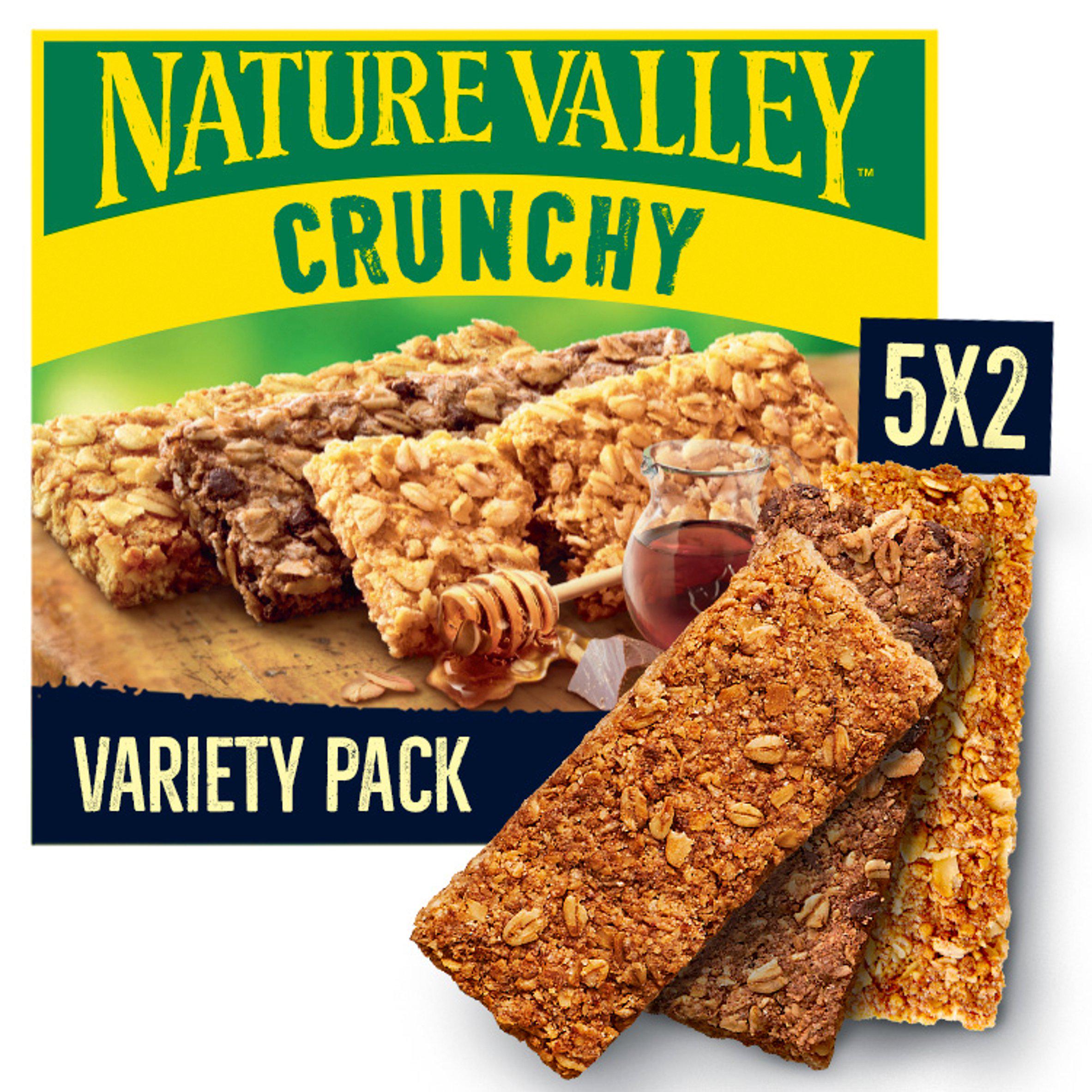Nature Valley crunchy cereal bars variety pack 10x42g - British product