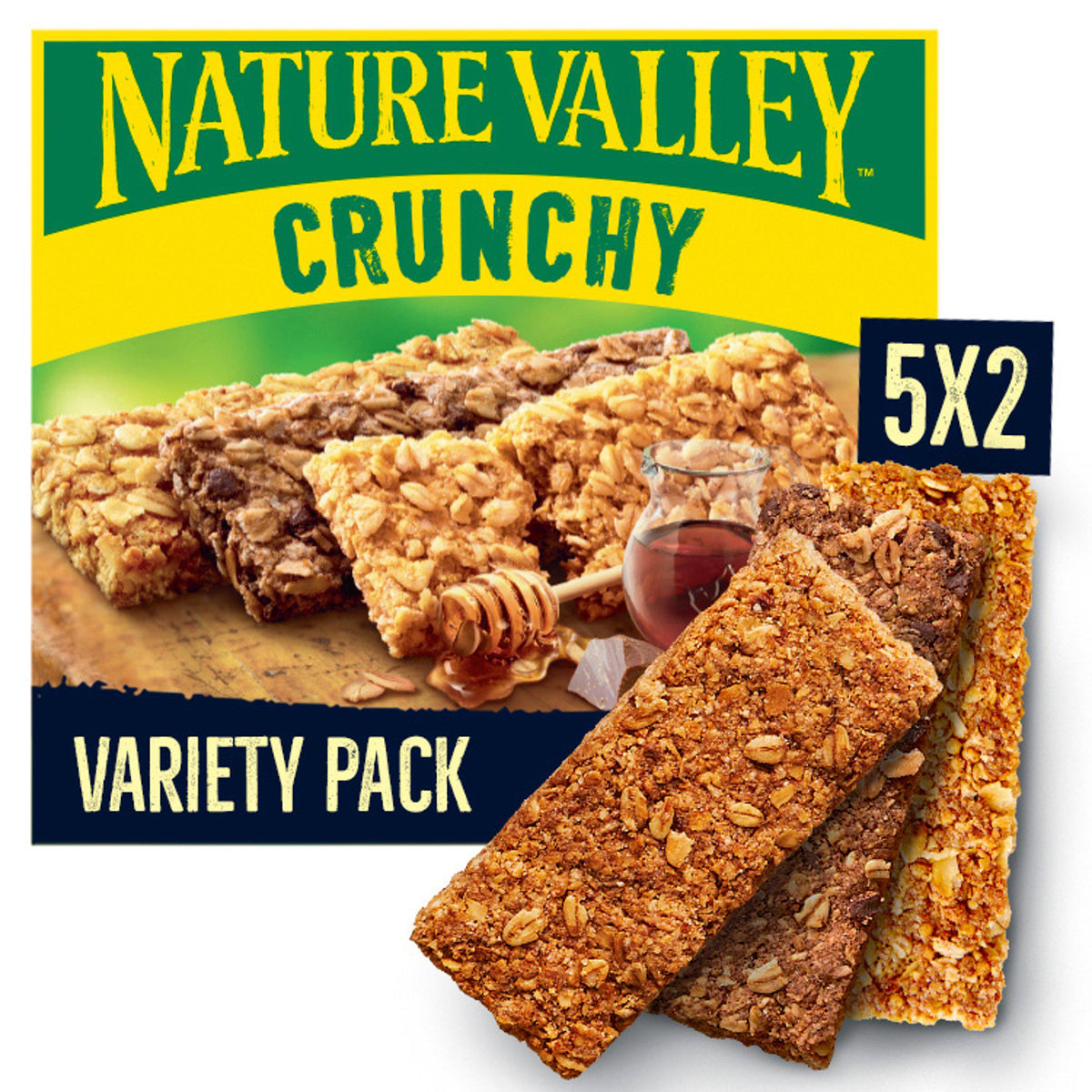 Nature Valley crunchy cereal bars variety pack 10x42g - British product