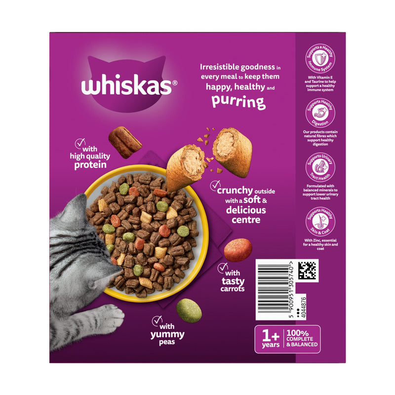 Whiskas dry cat food chicken complete adult 800g, UK version