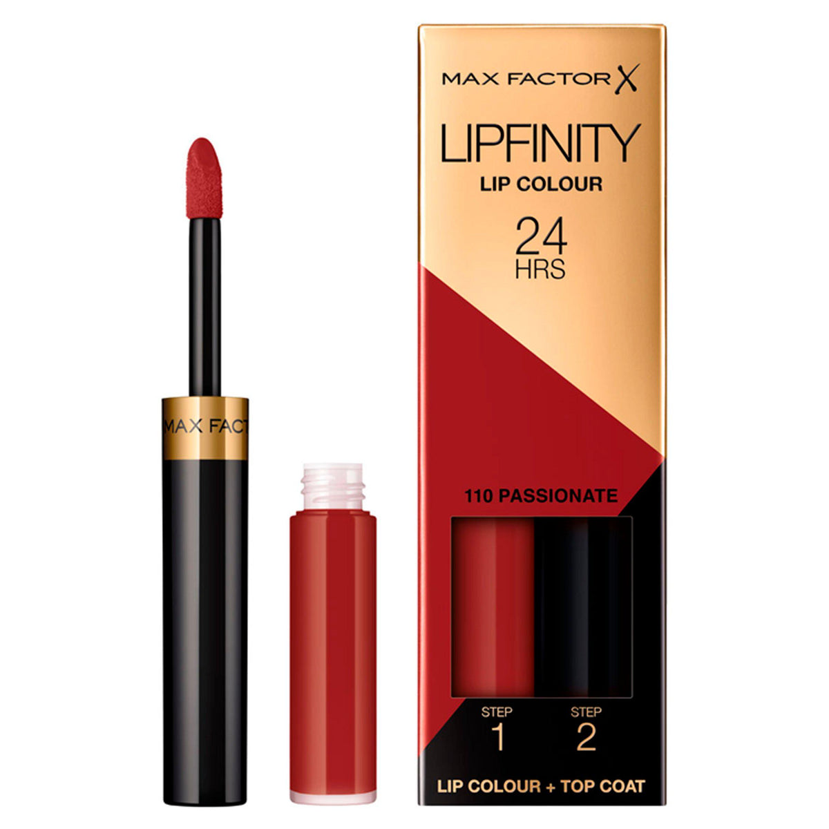 Max Factor Lipfinity lipstick 110 Passionate (2.3ml + 1.9g), UK version