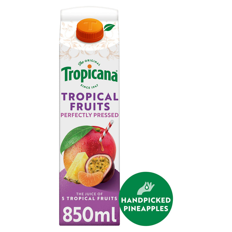 Tropicana Tropical Fruit Juice 850ml, imported from the UK