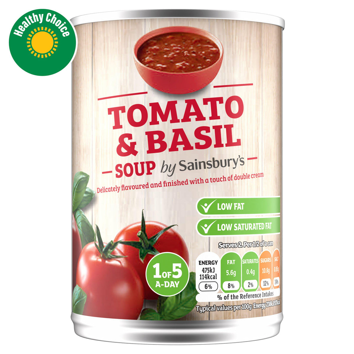 Sainsbury's Tomato & Basil Soup 400g (British brand)