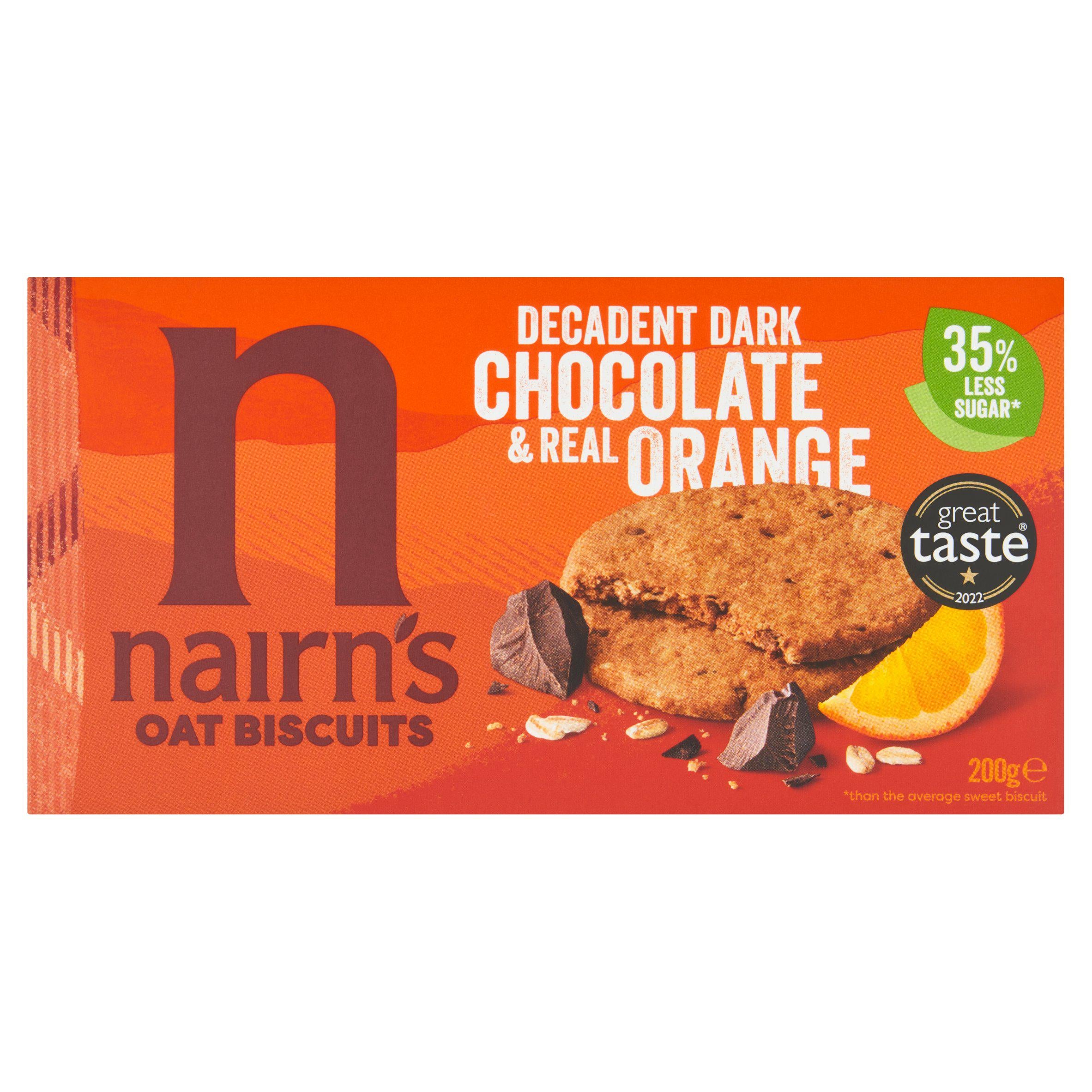 Nairn's chocolate orange oat biscuits 200g, imported from the UK