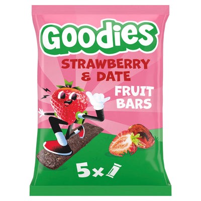 Sainsburys Goodies Strawberry & Date Fruit Bars 5 x 20g- Buy online at McGrocer