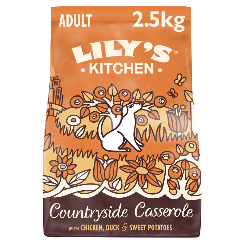 Lily's Kitchen dog food Chicken and Duck 2.5kg, imported from the UK