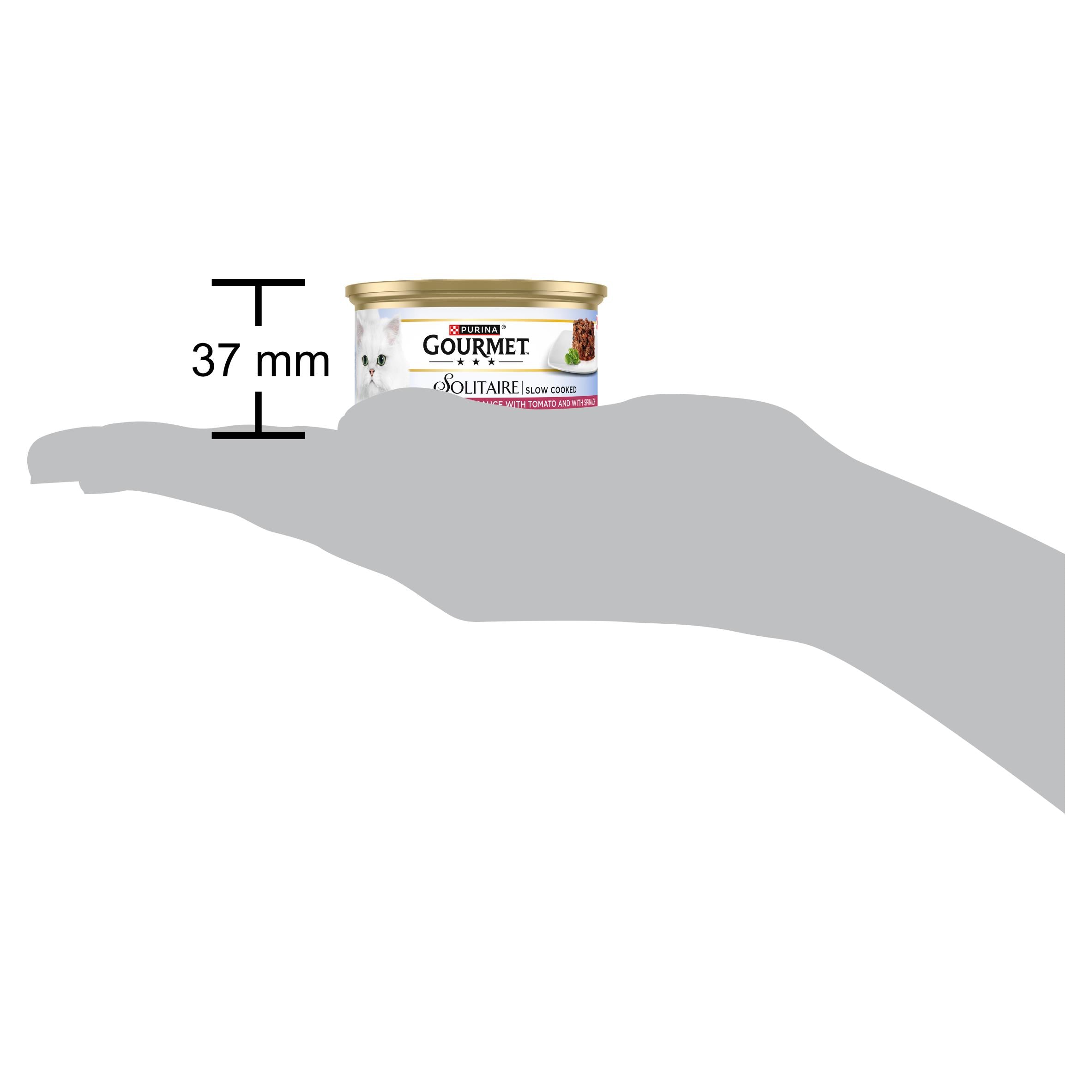 Gourmet Solitaire wet cat food beef 85g (British brand)