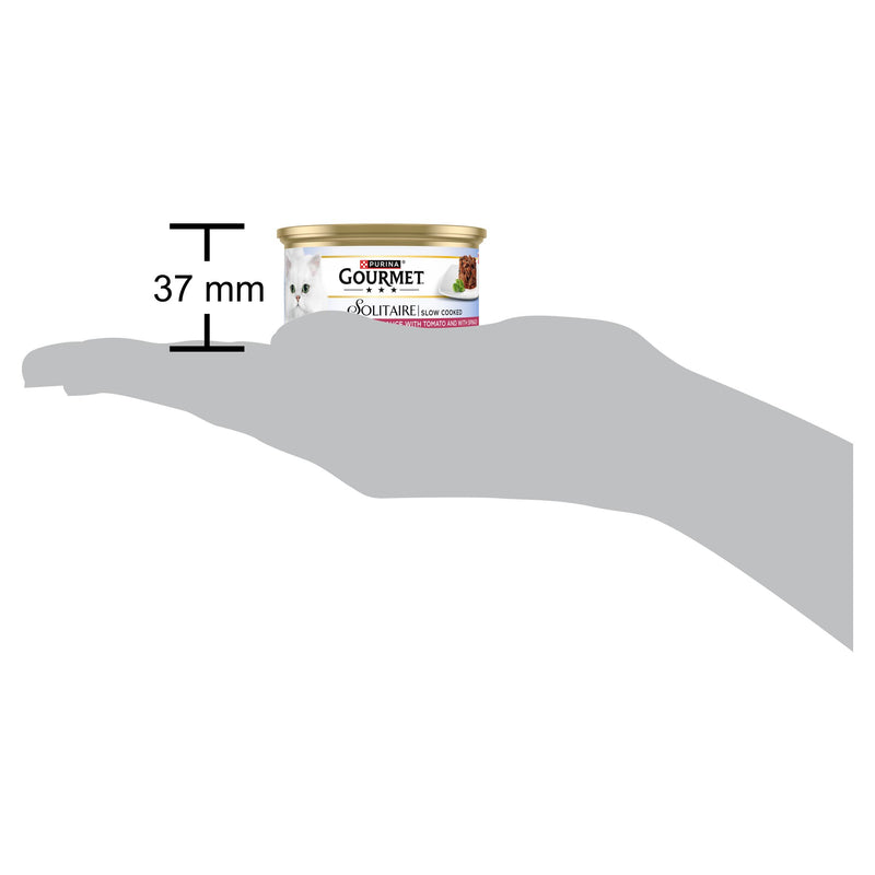 Gourmet Solitaire wet cat food beef 85g (British brand)