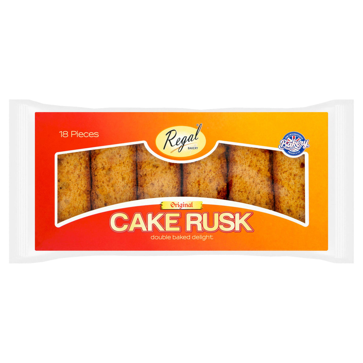 Regal Original Cake Rusk 18 pack, imported from the UK