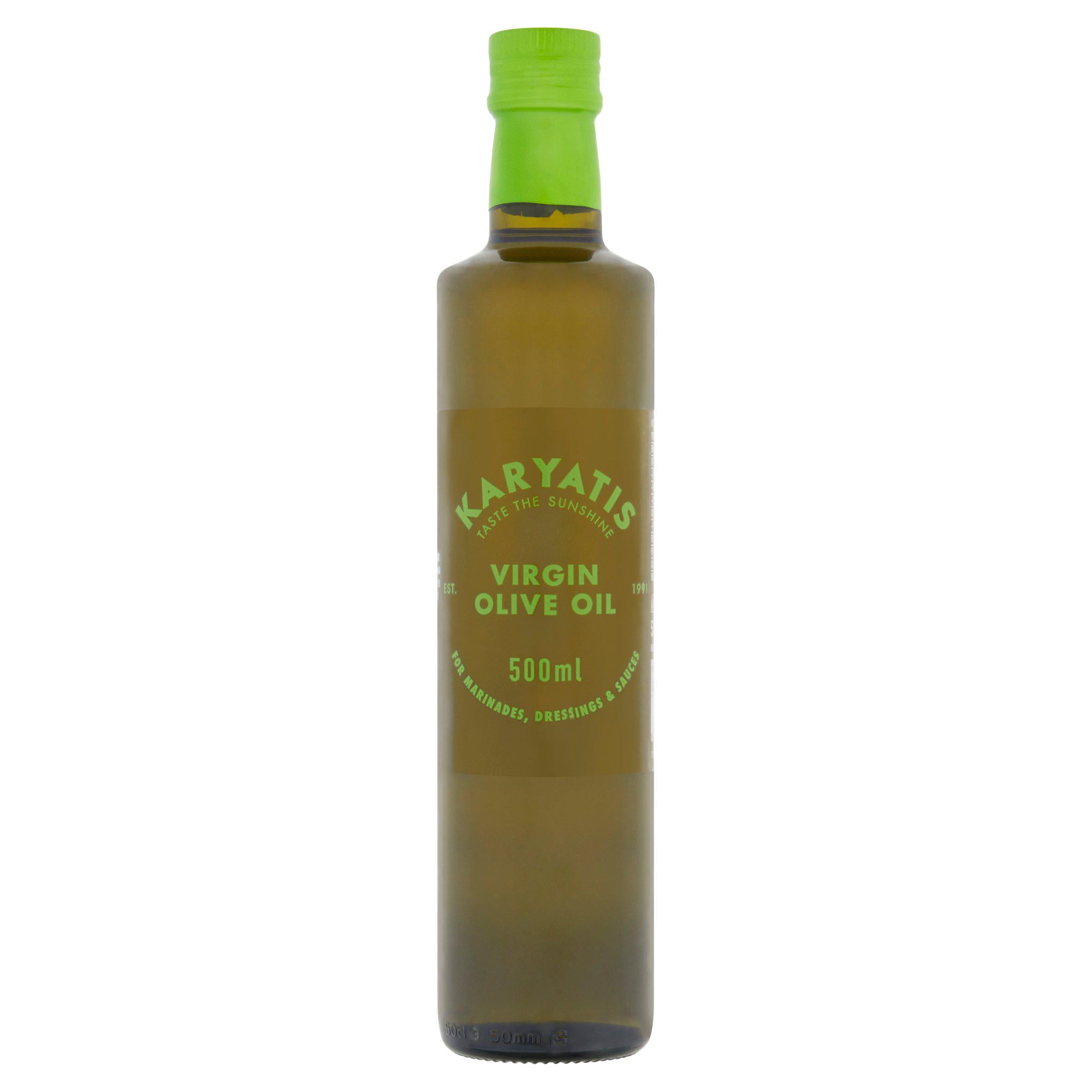 Karyatis Virgin Olive Oil 500ml, imported from the UK