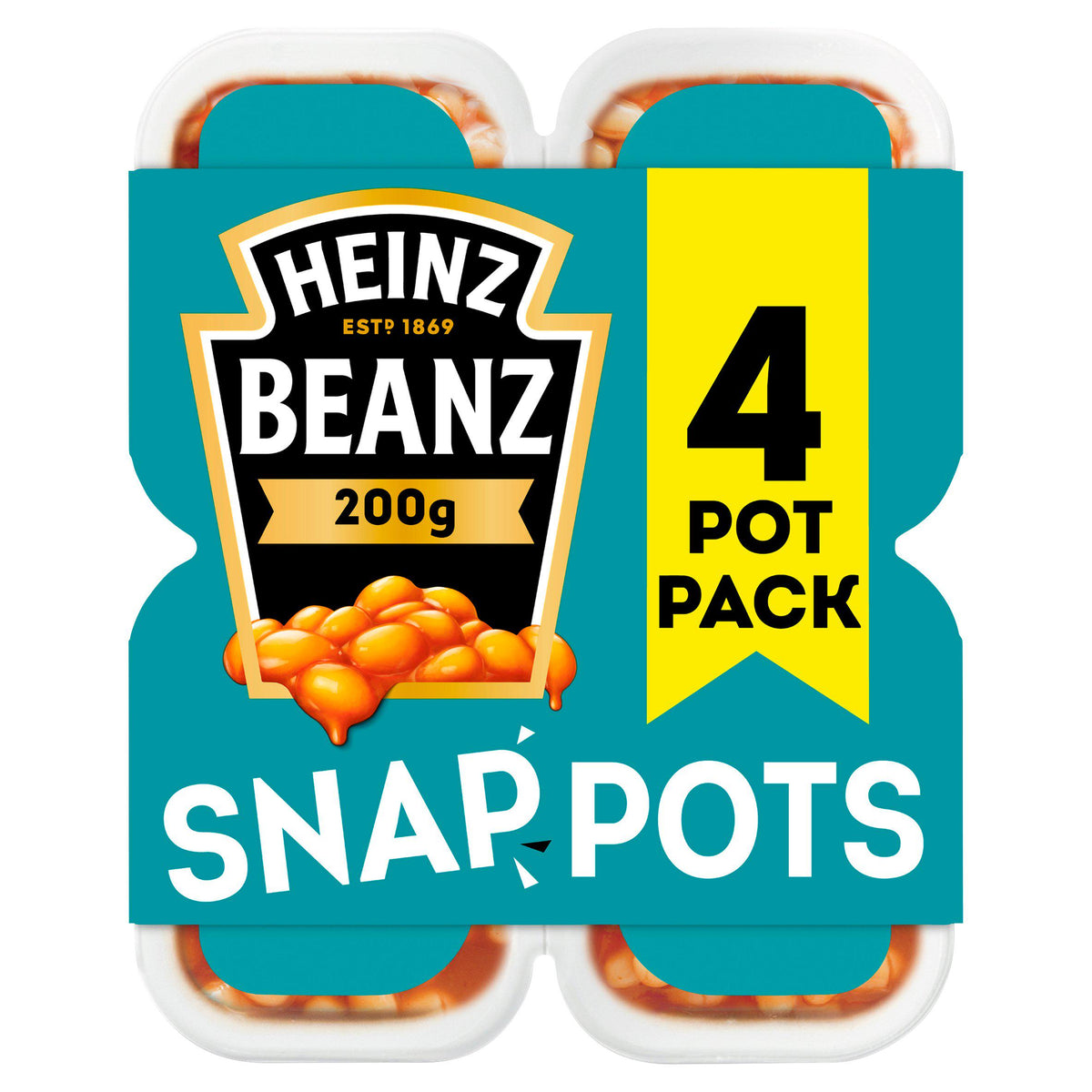 Heinz Baked Beans Snap Pots 4 x 200g - British product