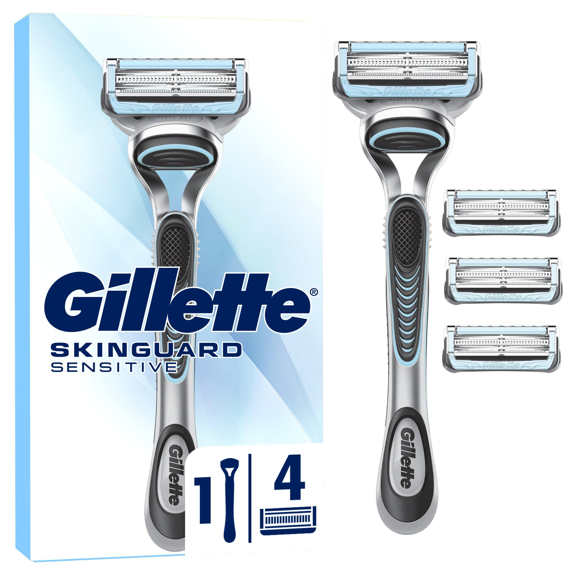 Gillette SkinGuard razor starter pack for sensitive skin, UK version