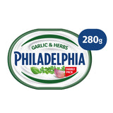 Philadelphia cream cheese Garlic & Herbs 280g, imported from the UK