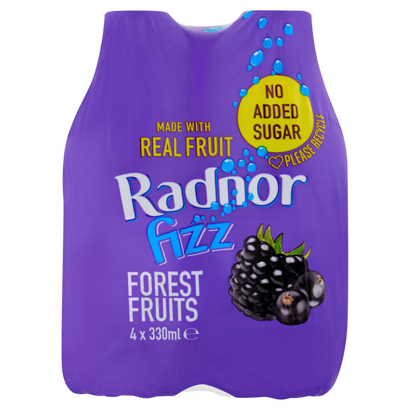 Radnor Fizz forest fruits sparkling drink 4x330ml (British brand)