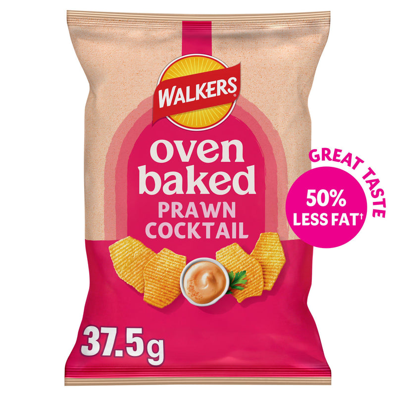 Walkers Baked Prawn Cocktail crisps 37.5g, UK version