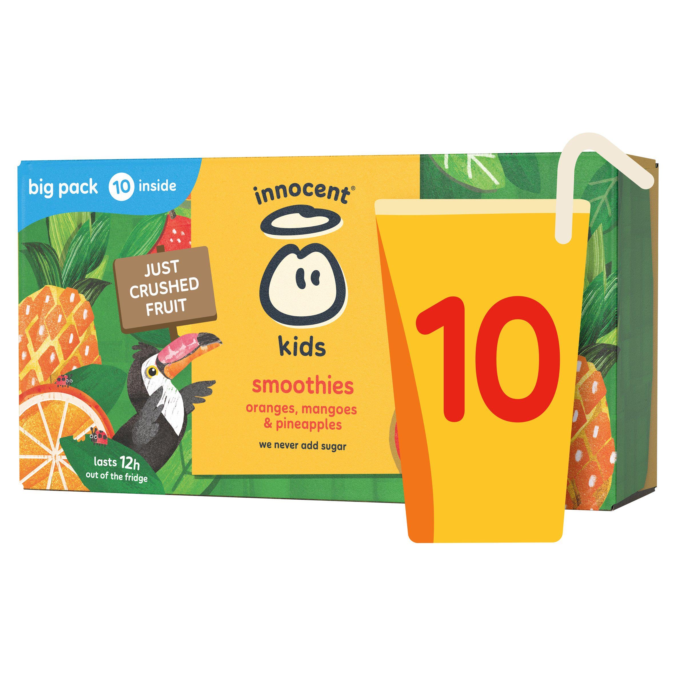 Innocent kids smoothie oranges mango pineapple 10x150ml - British product
