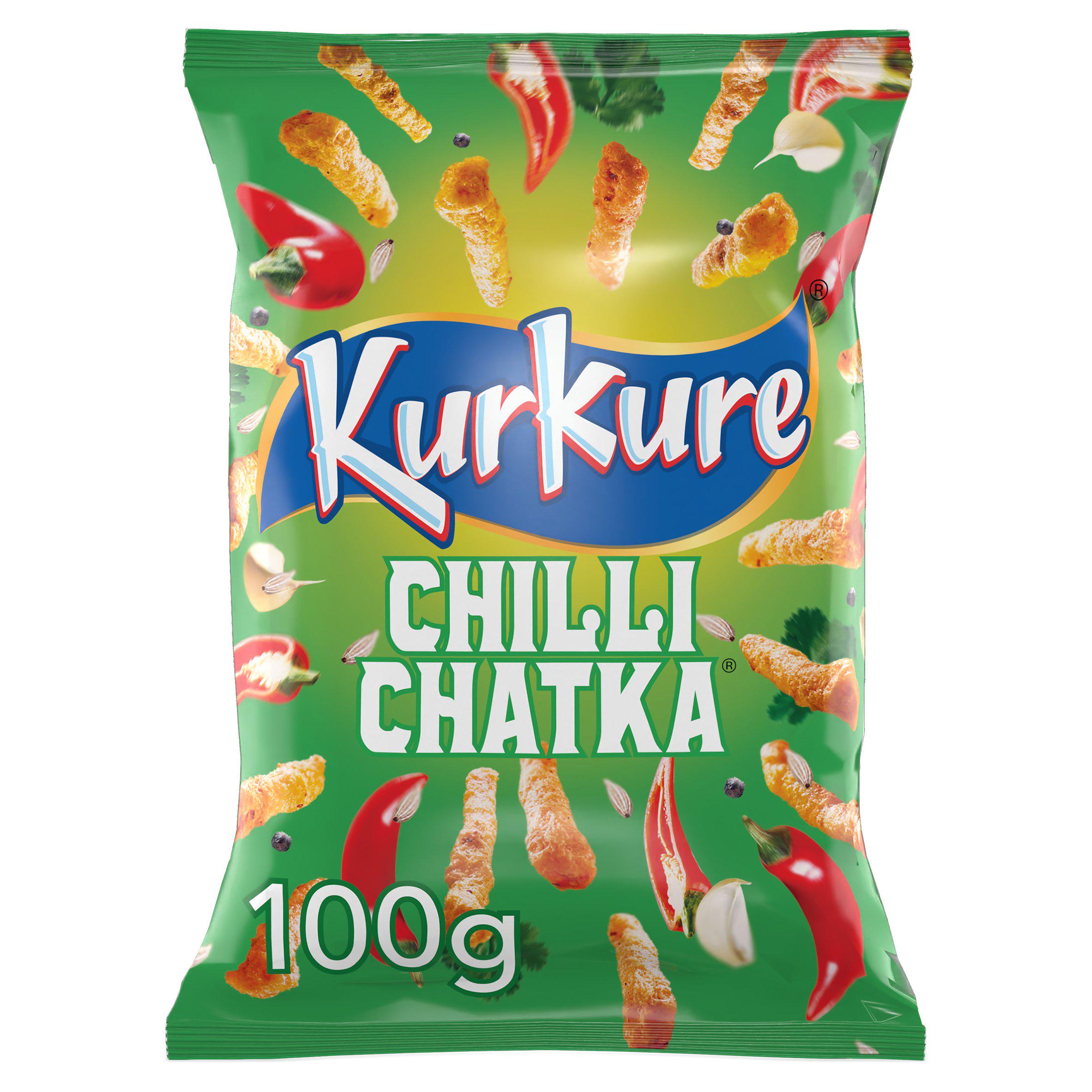 Kurkure Chilli Chatka crisps 100g - British product