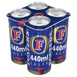 Foster's Lager beer cans 4x440ml, imported from the UK