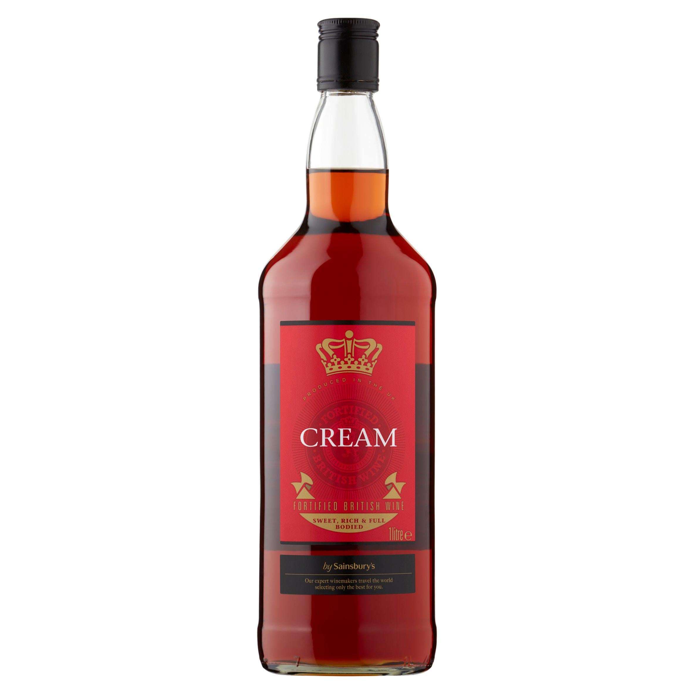 Sainsbury's fortified wine Cream 1L (British brand)