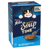 Felix Soup fish selection cat food pouches 6x48g (British brand)