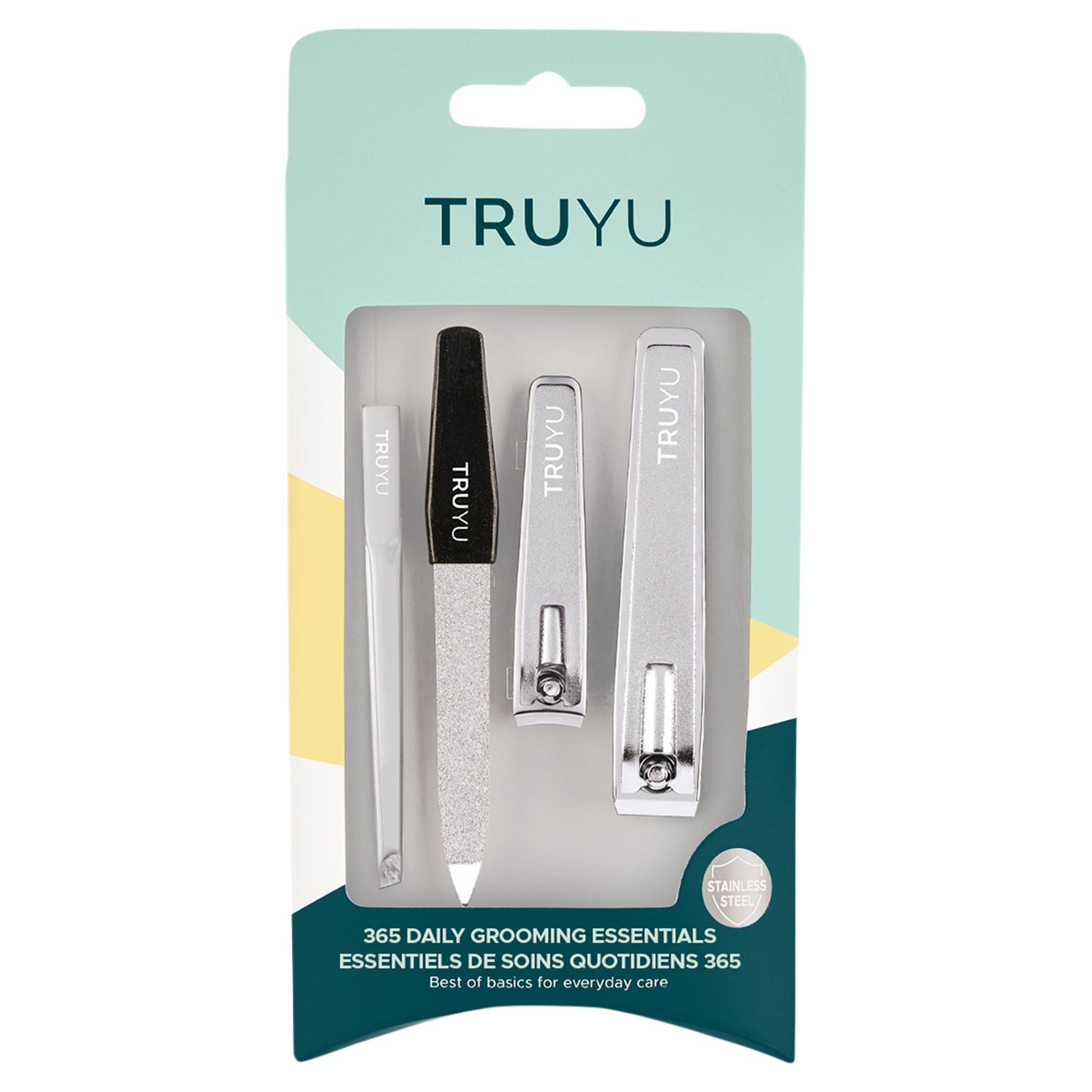 Truyu by QVS essential grooming kit stainless steel tools, imported from the UK