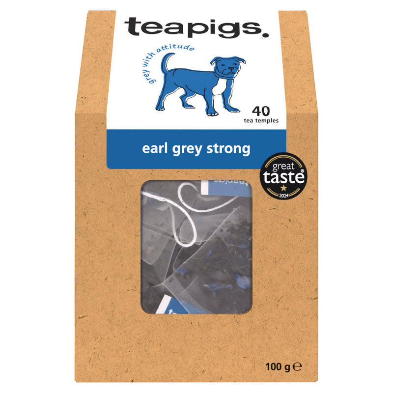 Teapigs Earl Grey Strong Tea Temples 40 bags imported from the UK